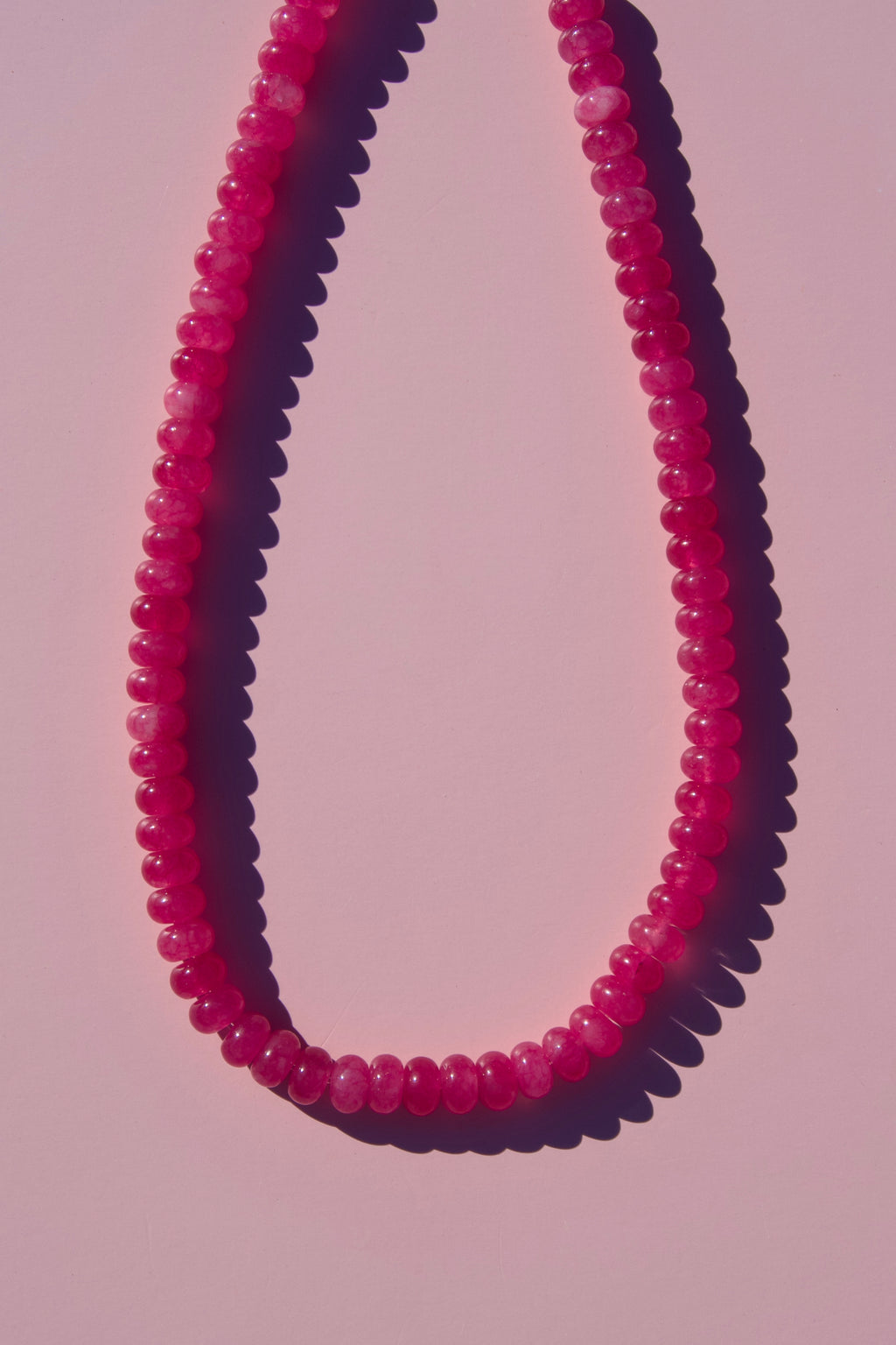 Pink grapefruit necklace