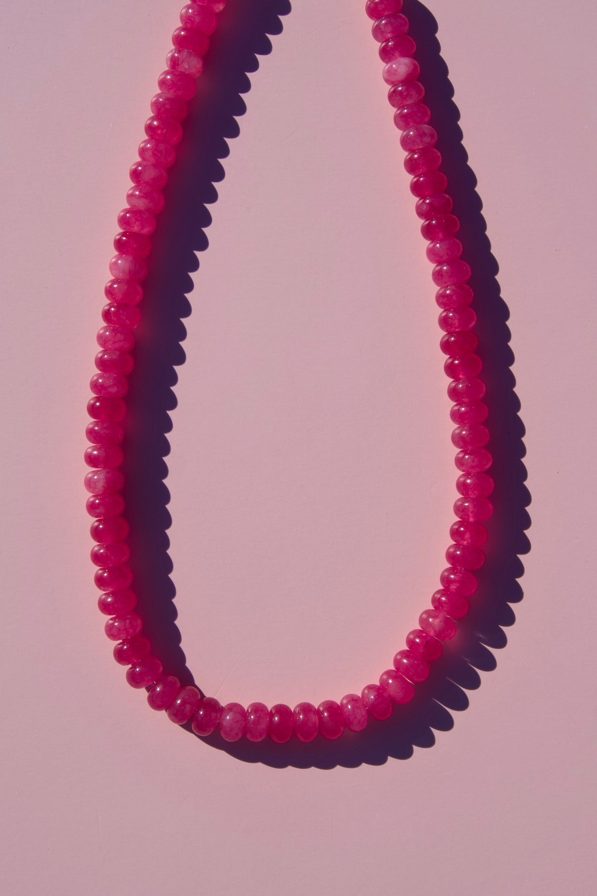 Pink grapefruit necklace
