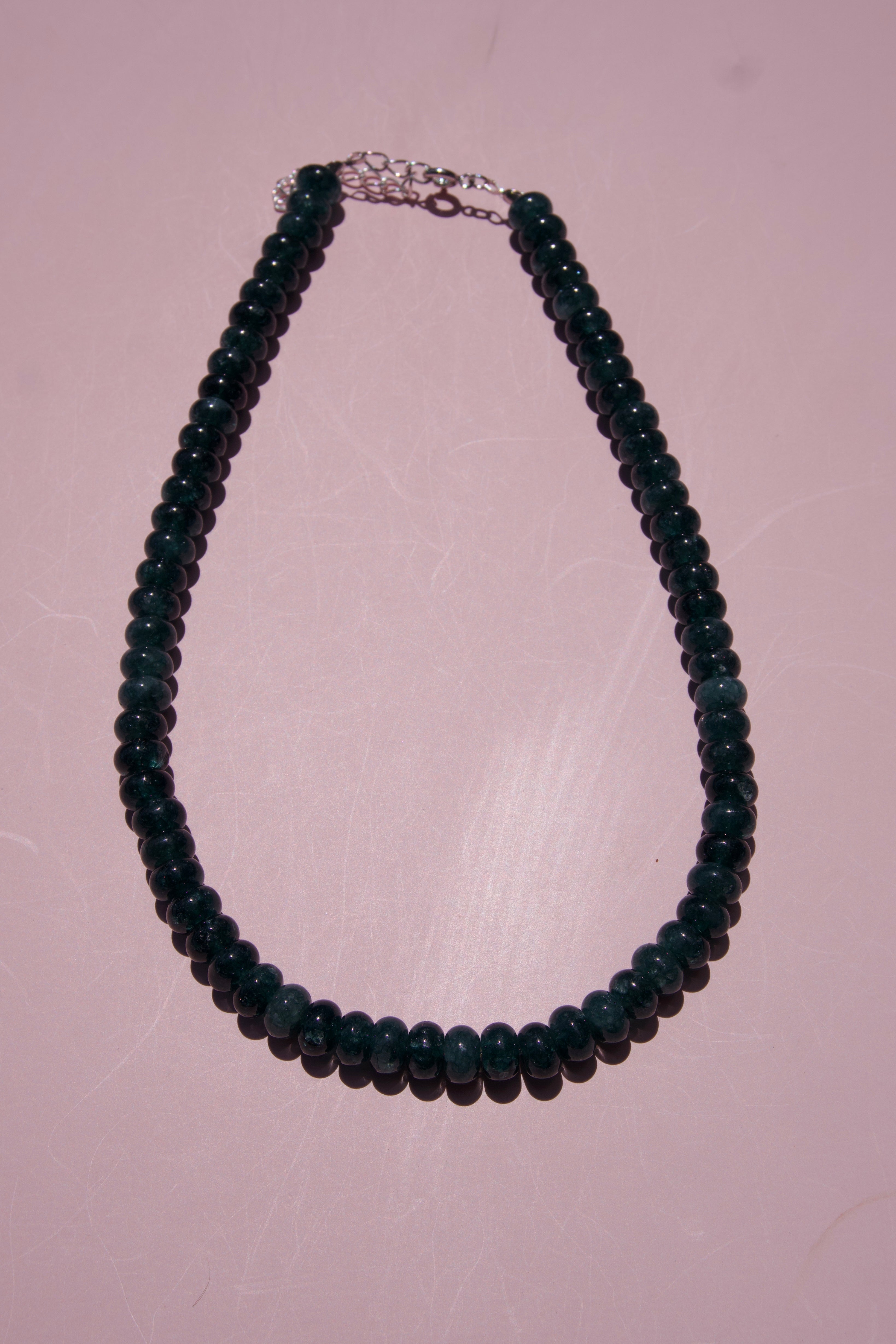 Deep Green gemstone necklace