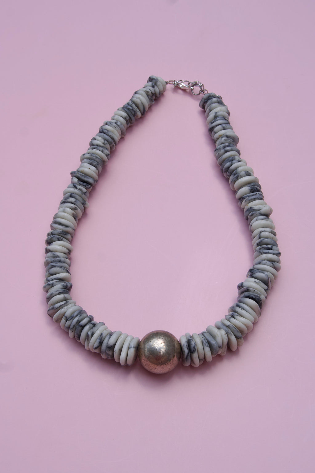 White Buffalo + silver necklace