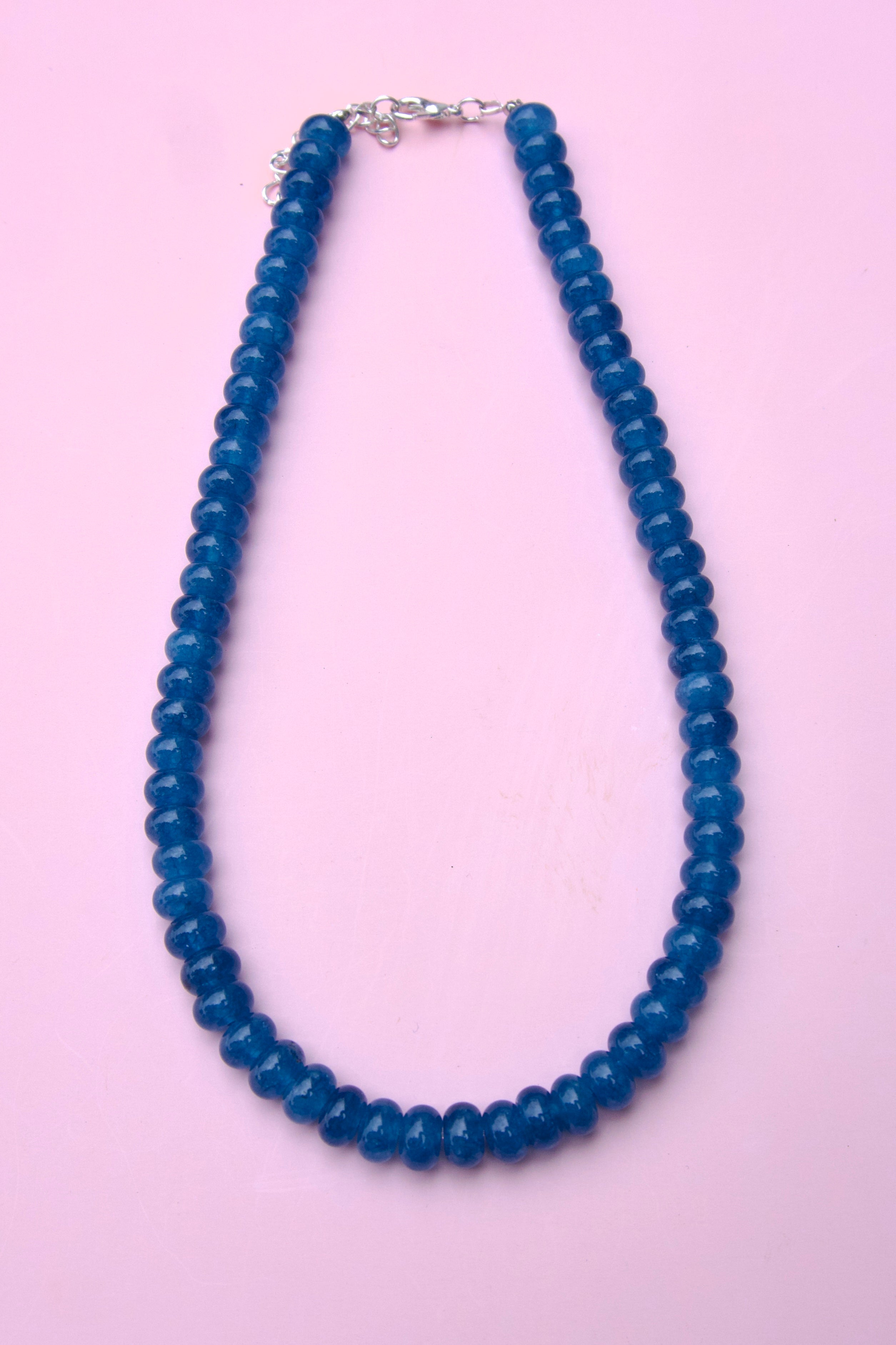 Cerulean beaded necklace
