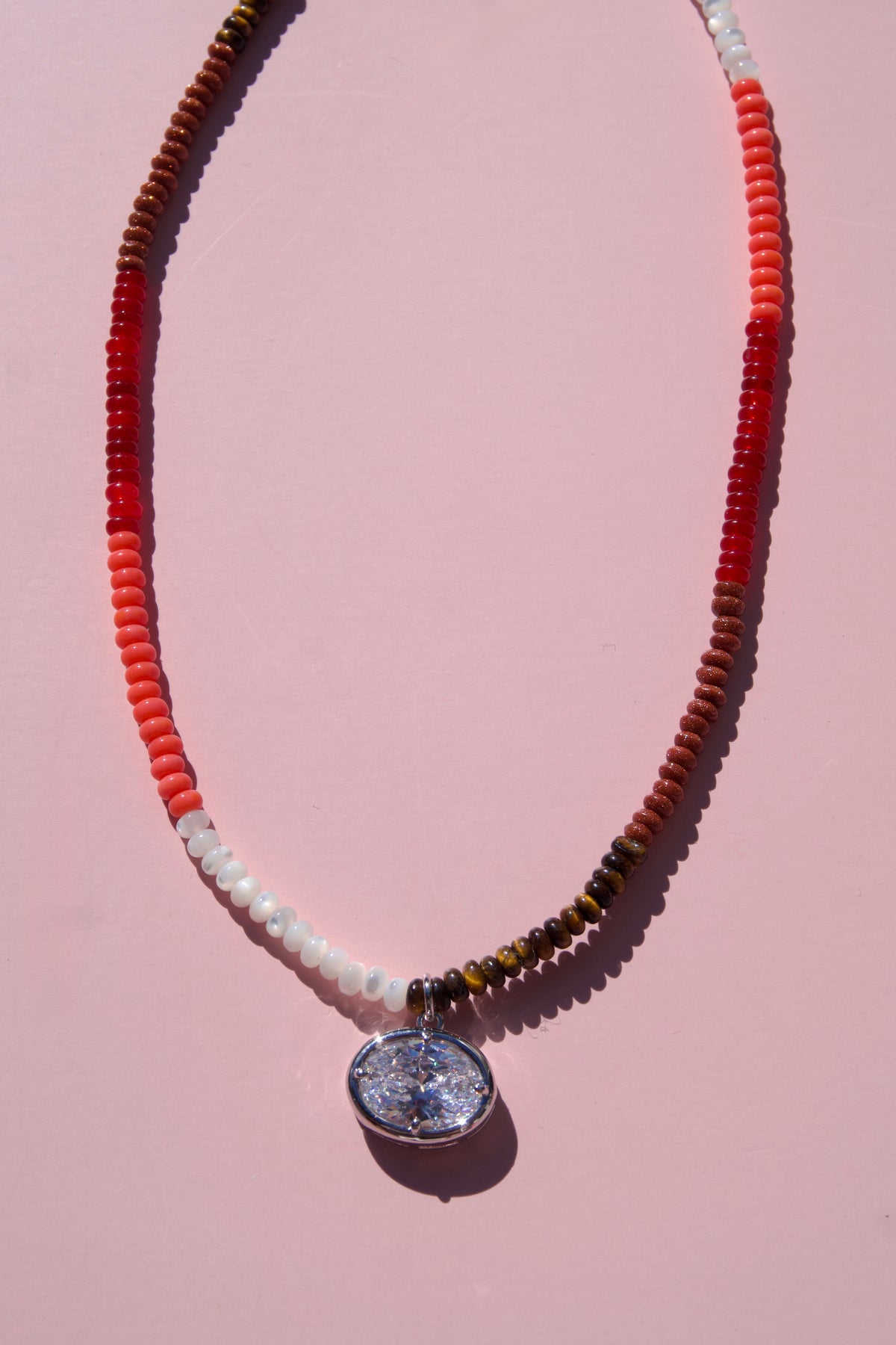 Autumn mix charm necklace