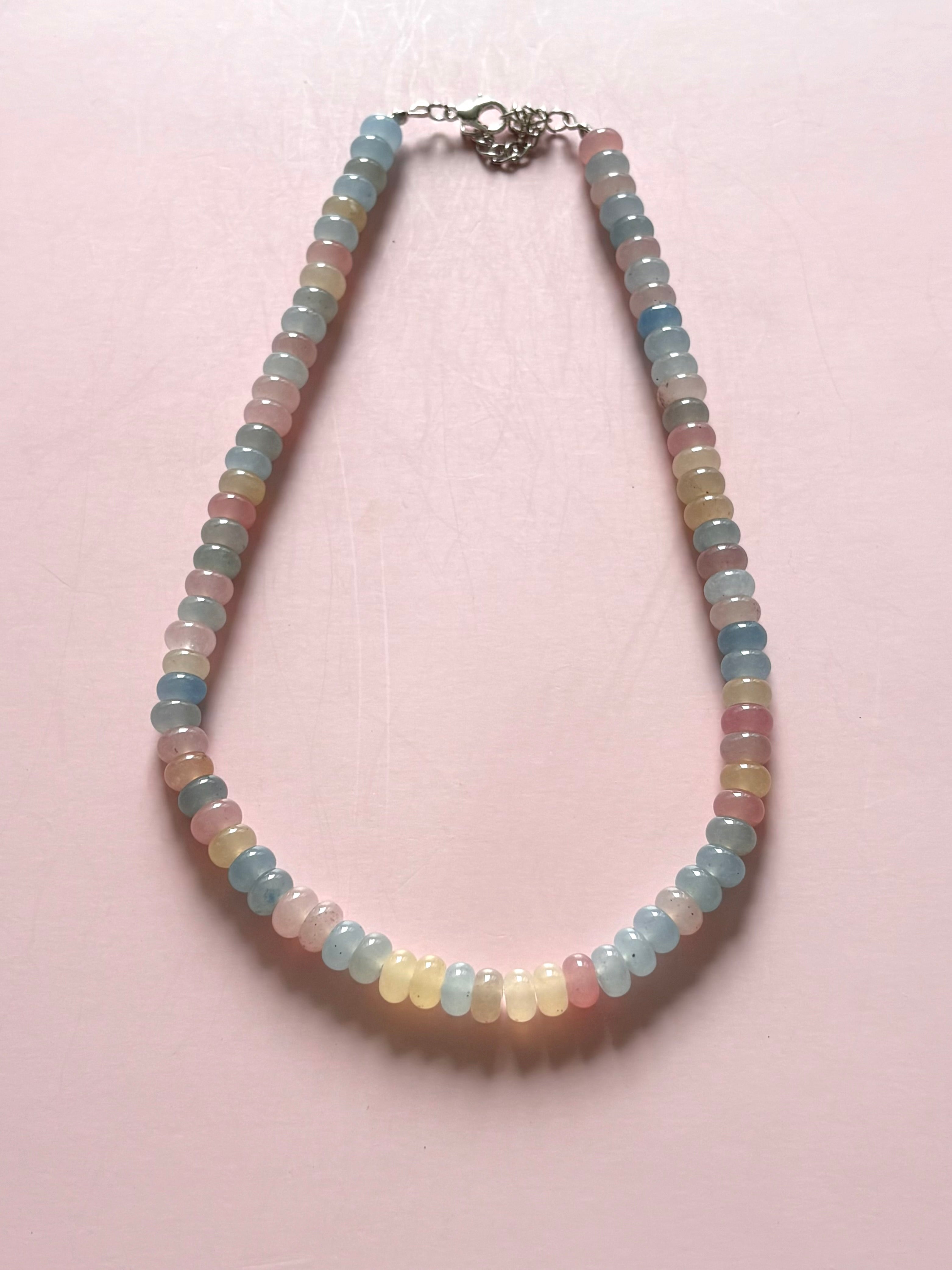 Muted pastels multicolor necklace