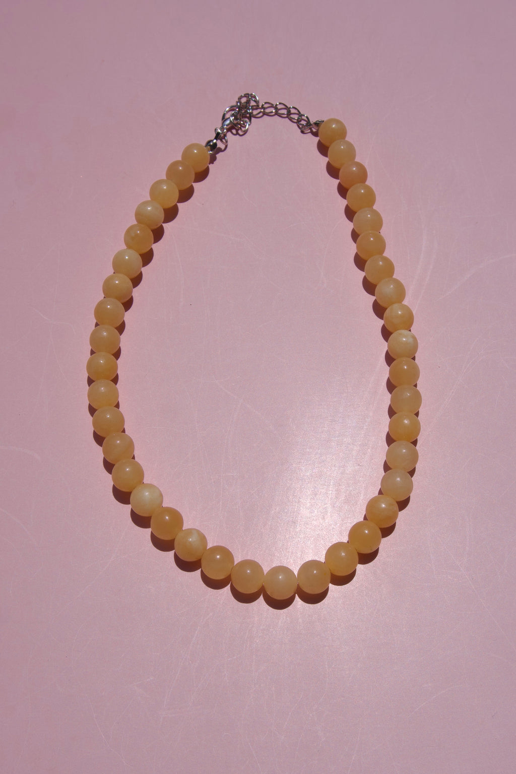 Butter yellow necklace-8mm