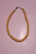 Butter yellow necklace-8mm