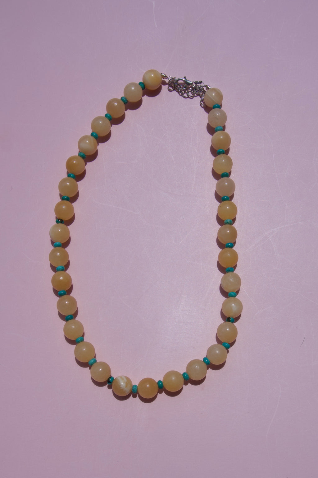 Butter Yellow + Turquoise necklace
