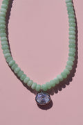 Mint charm necklace