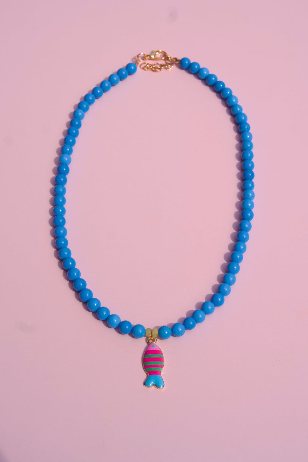 The turquoise fish necklace