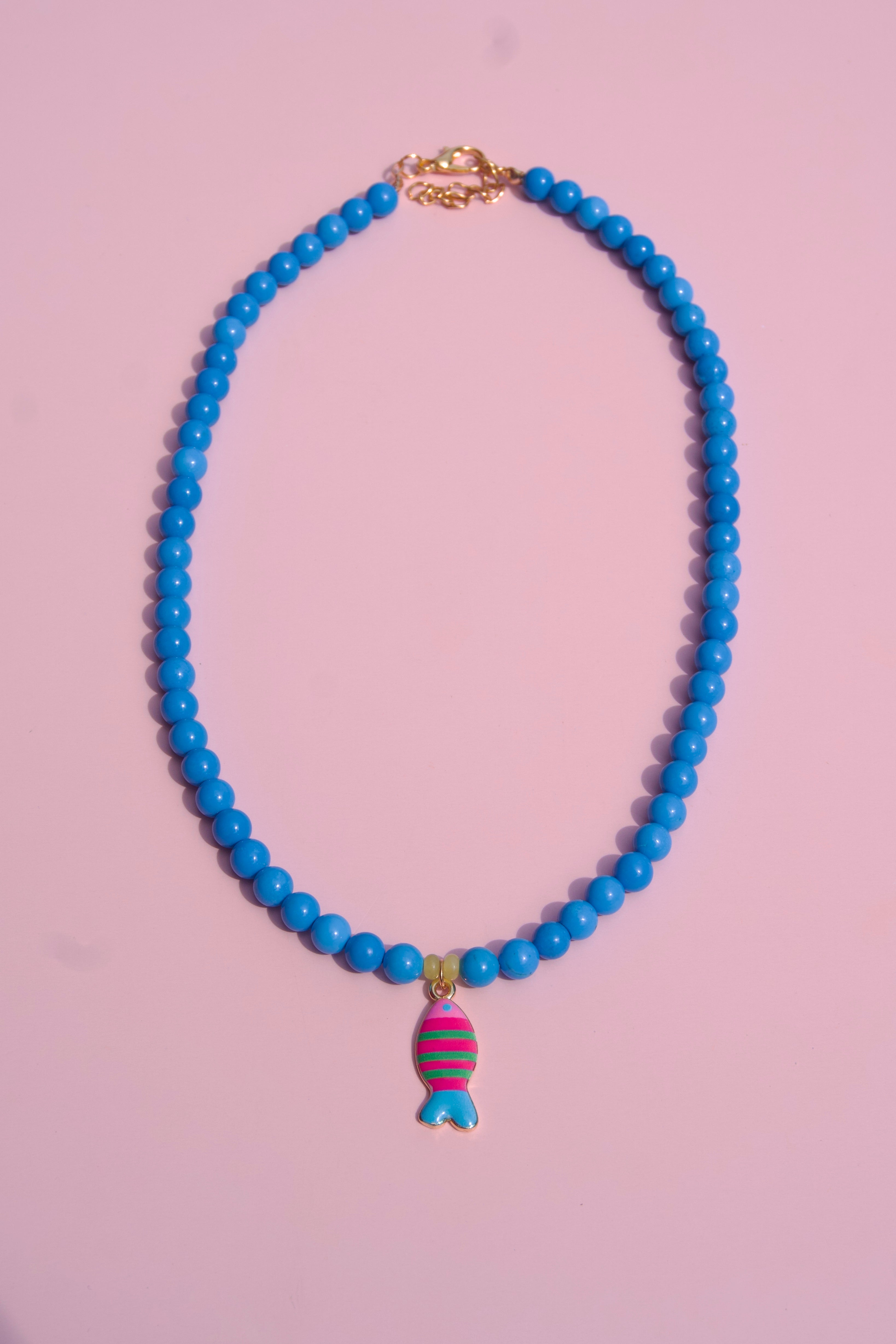 The turquoise fish necklace