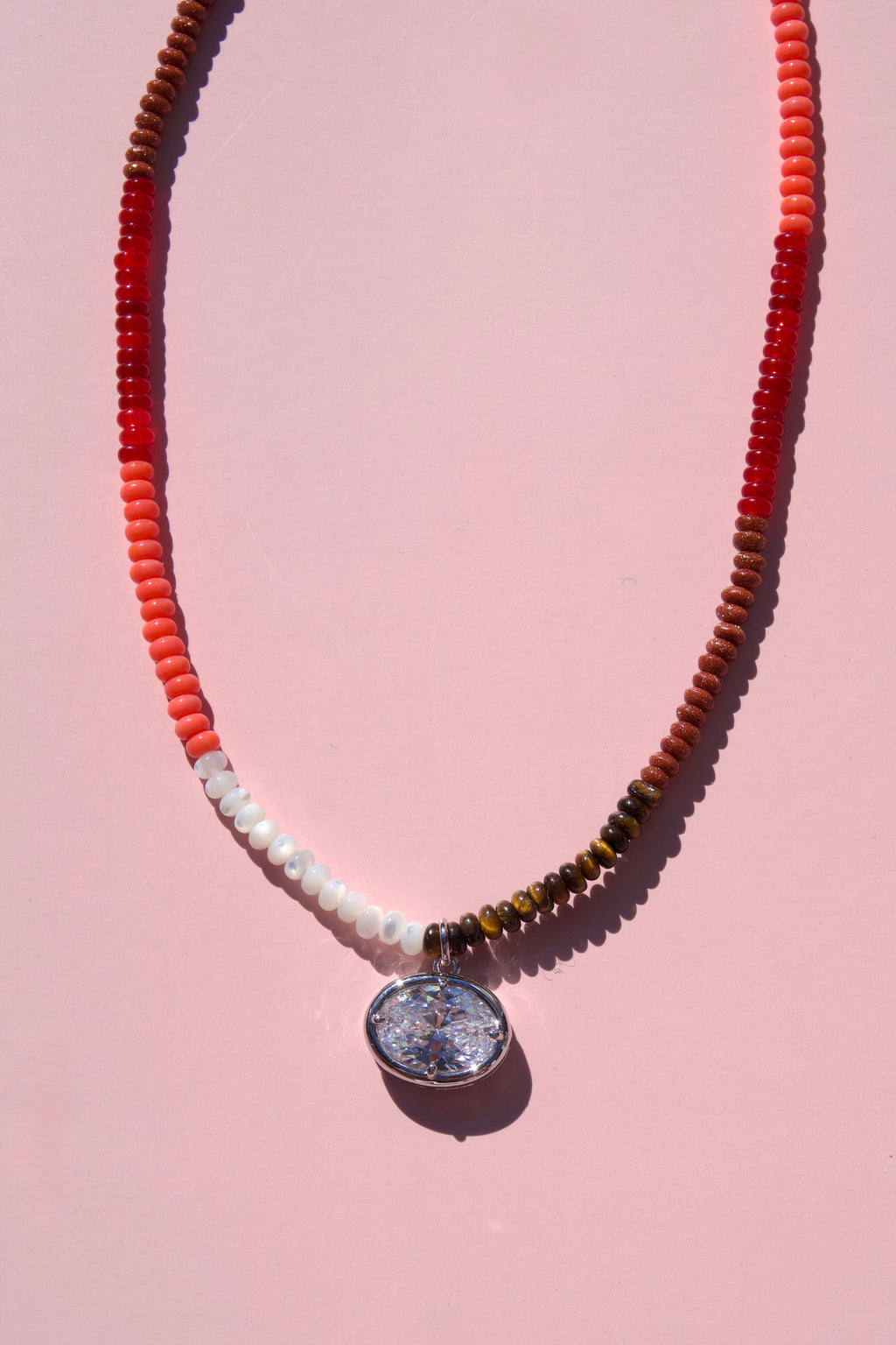 Autumn mix charm necklace