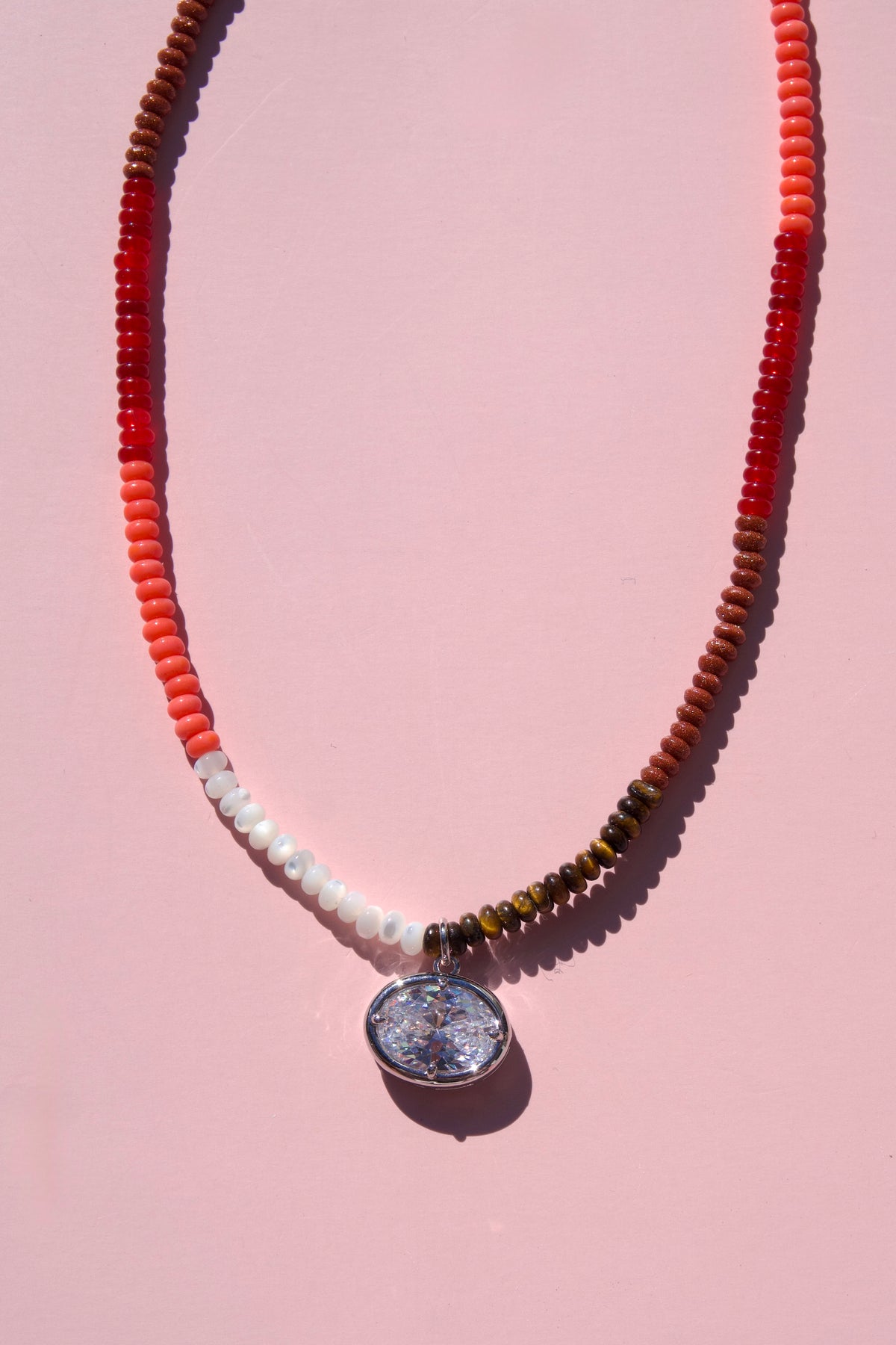 Autumn mix charm necklace