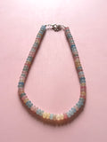 Muted pastels multicolor necklace