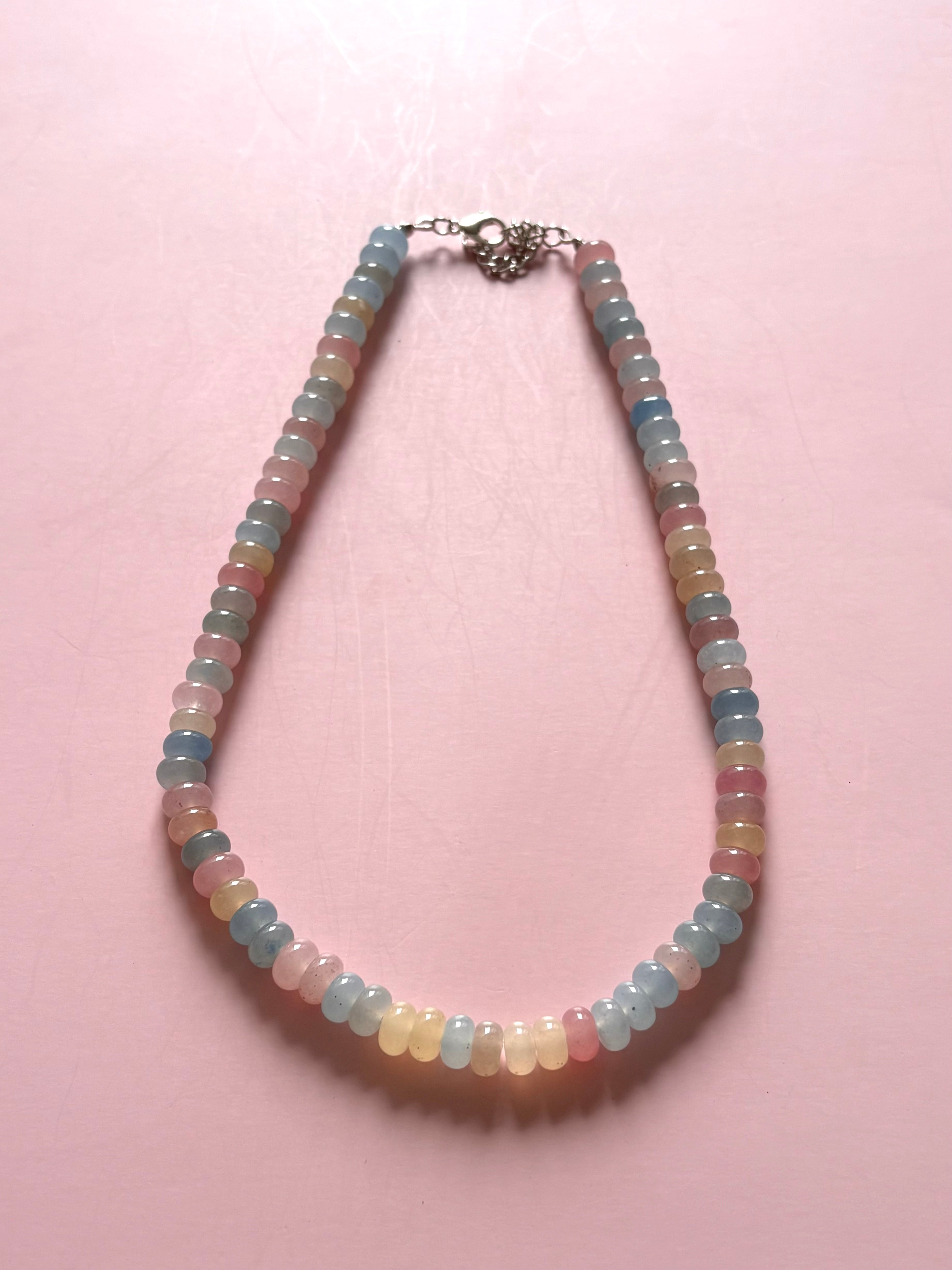 Muted pastels multicolor necklace