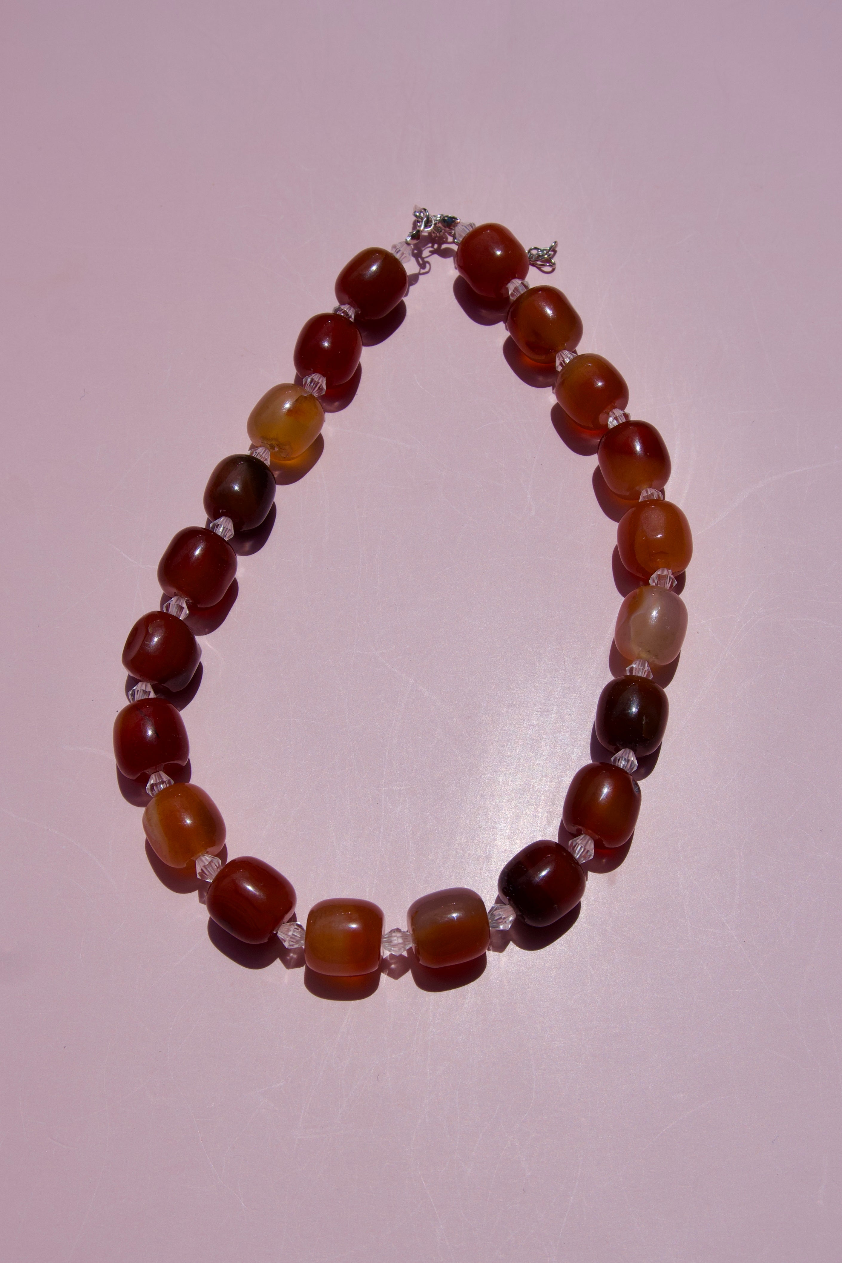 Natural Carnelian beaded necklace