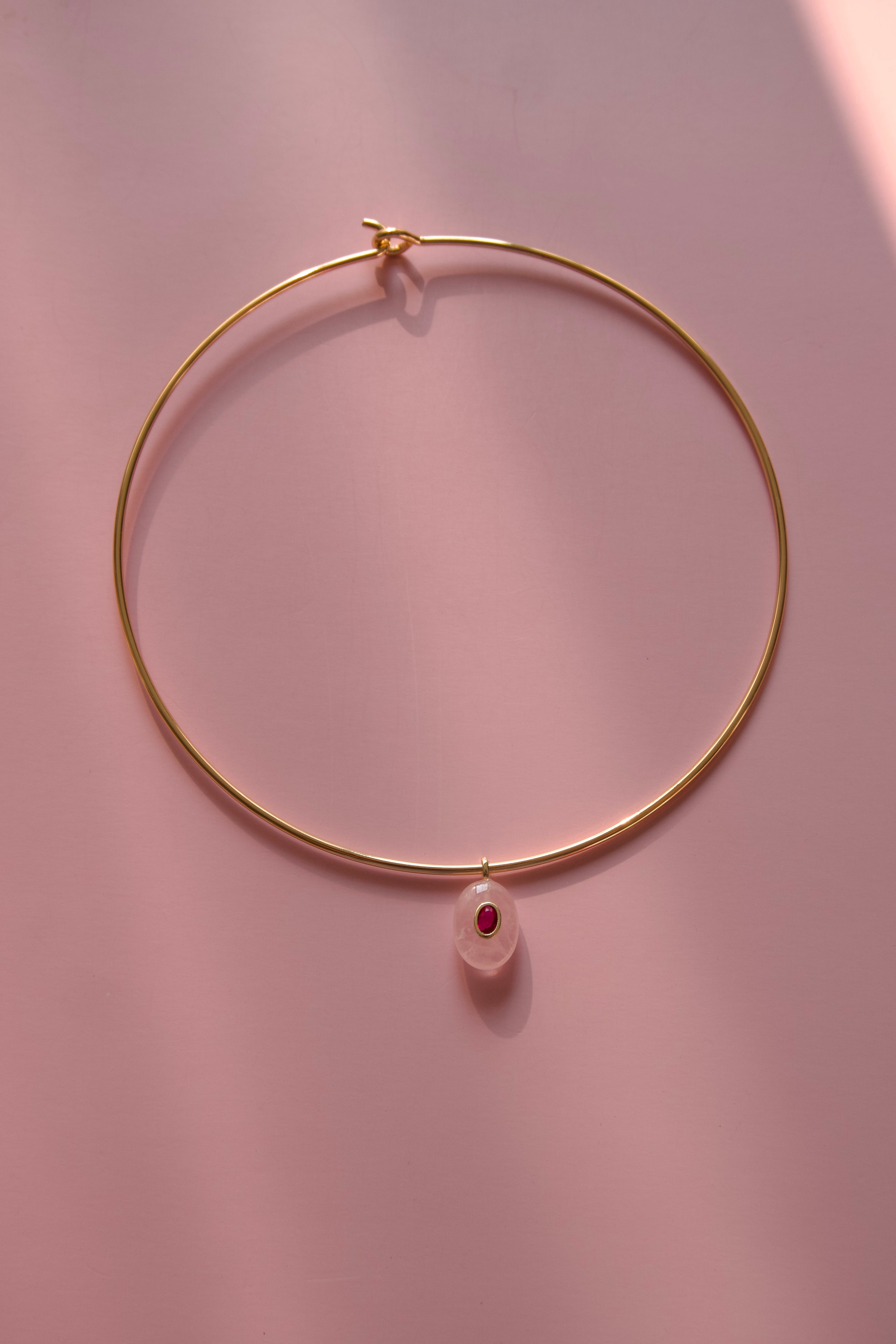 Rose Quartz collar