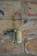 White+Blue bag charm