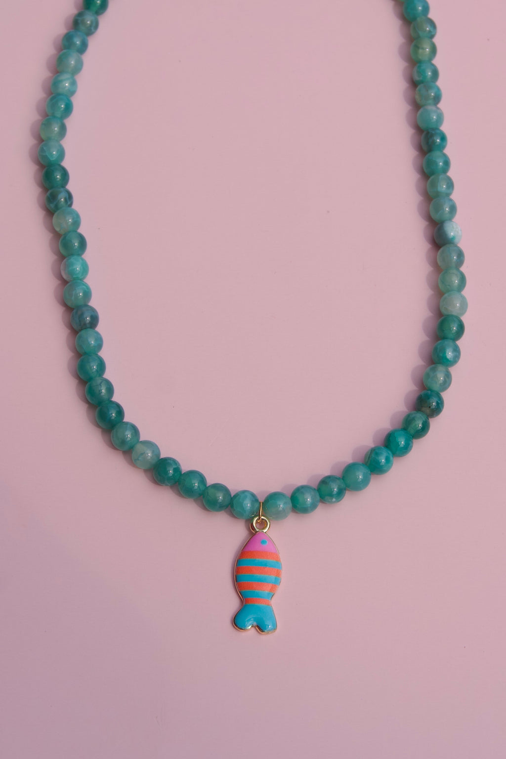 Jade fish necklace