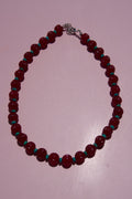 Maroon+Turquoise necklace