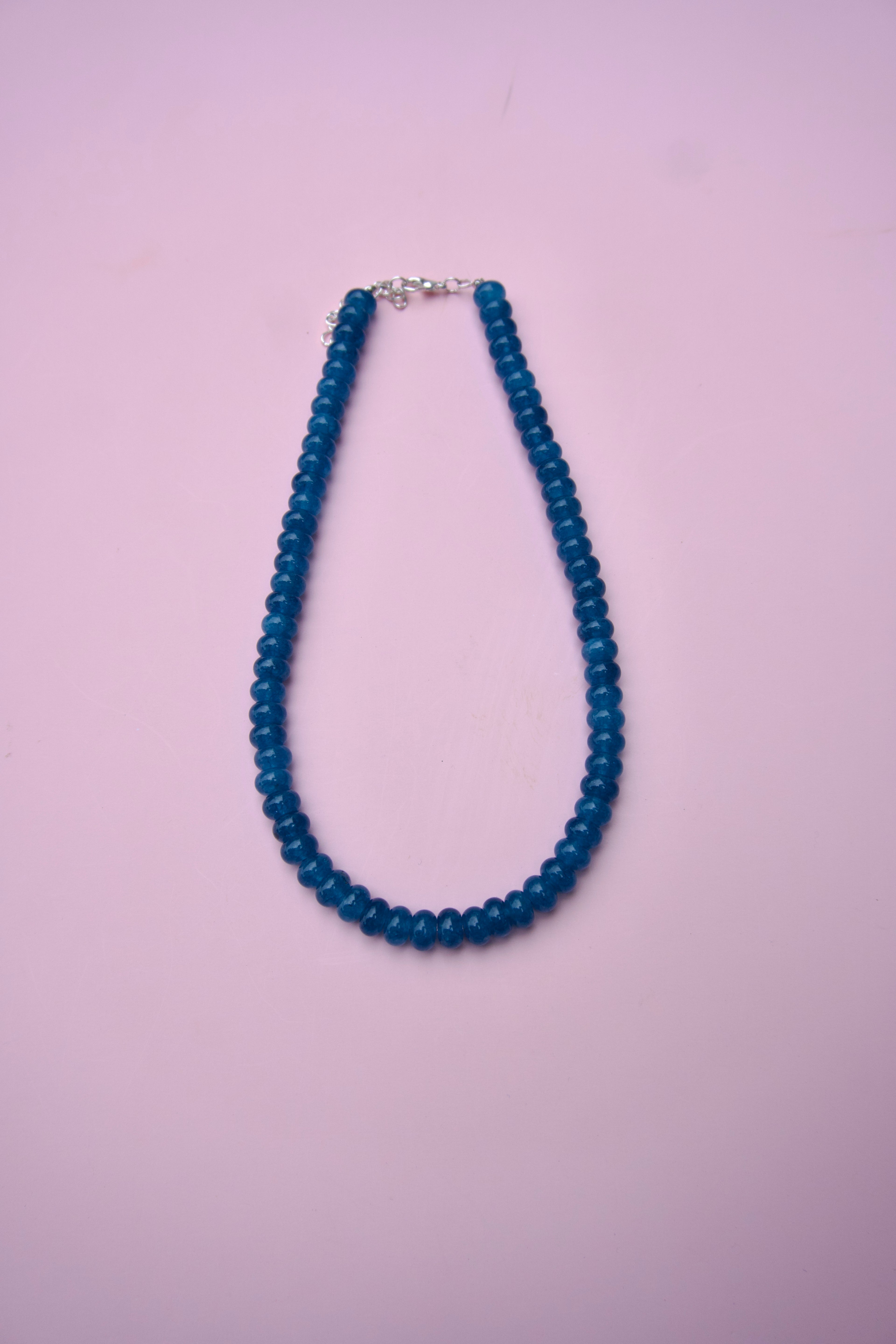 Cerulean beaded necklace