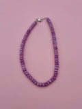 Lavender beaded necklace