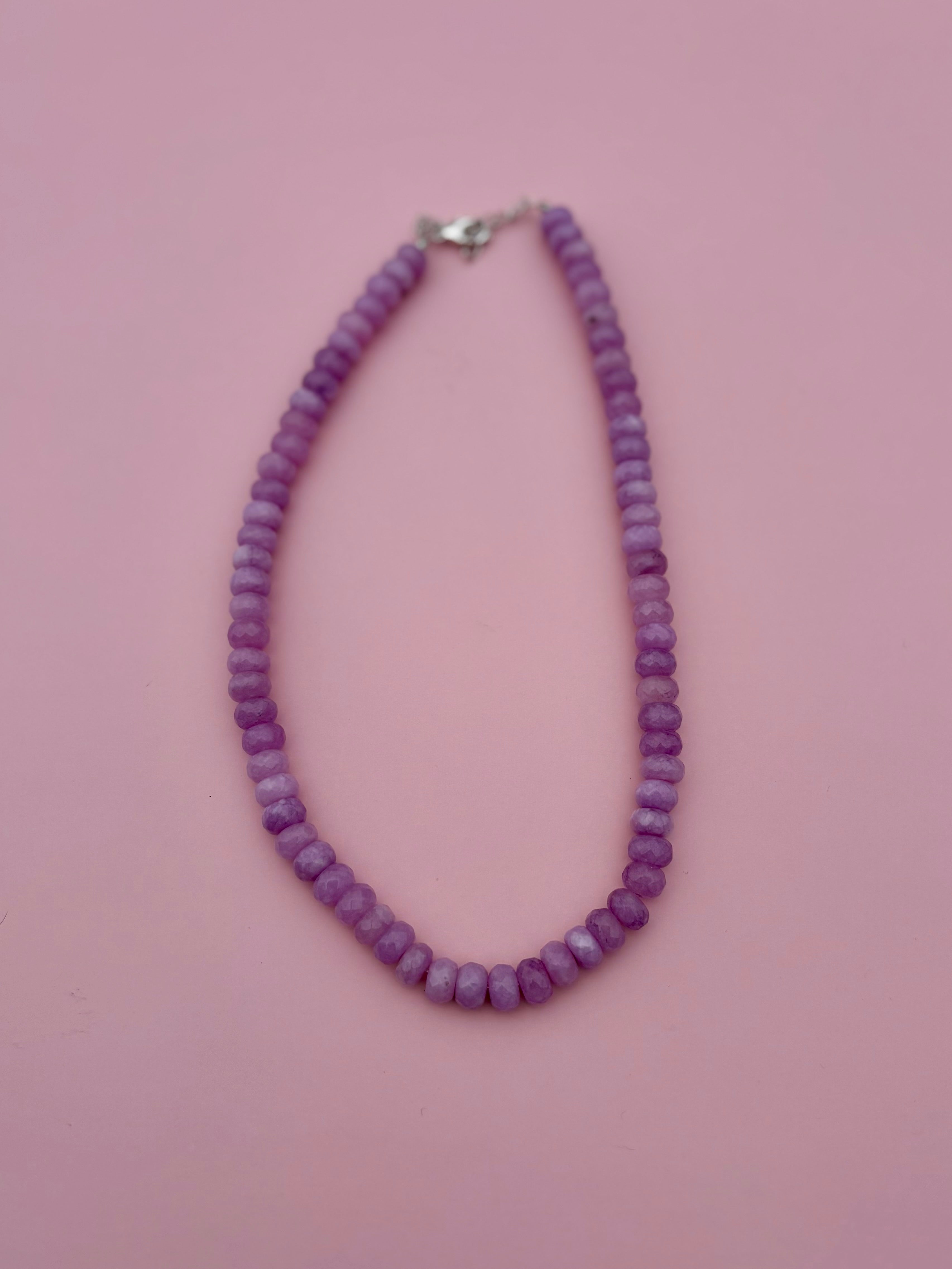Lavender beaded necklace