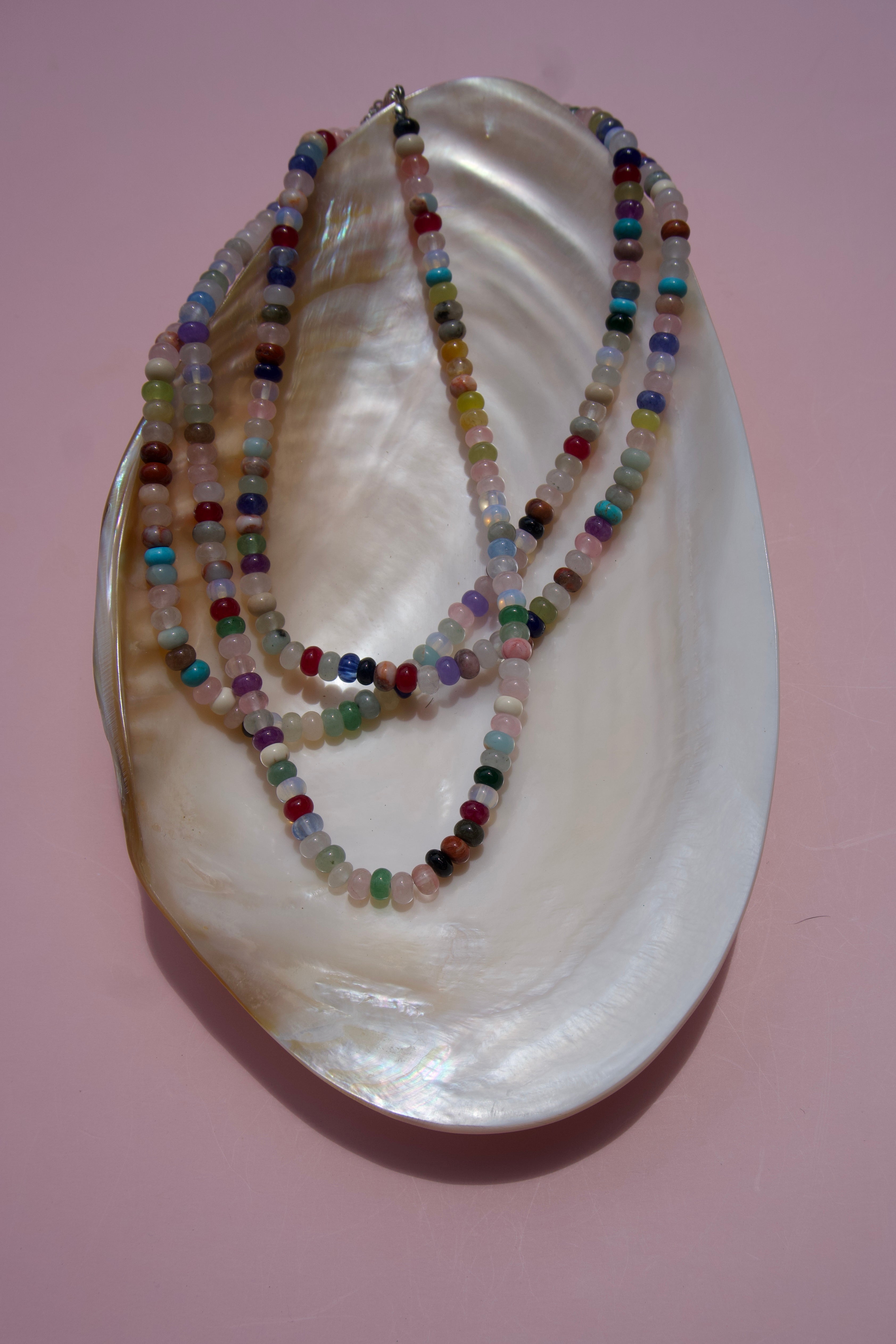 Multicolor beaded necklace