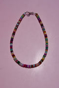 Petite deep multicolor necklace