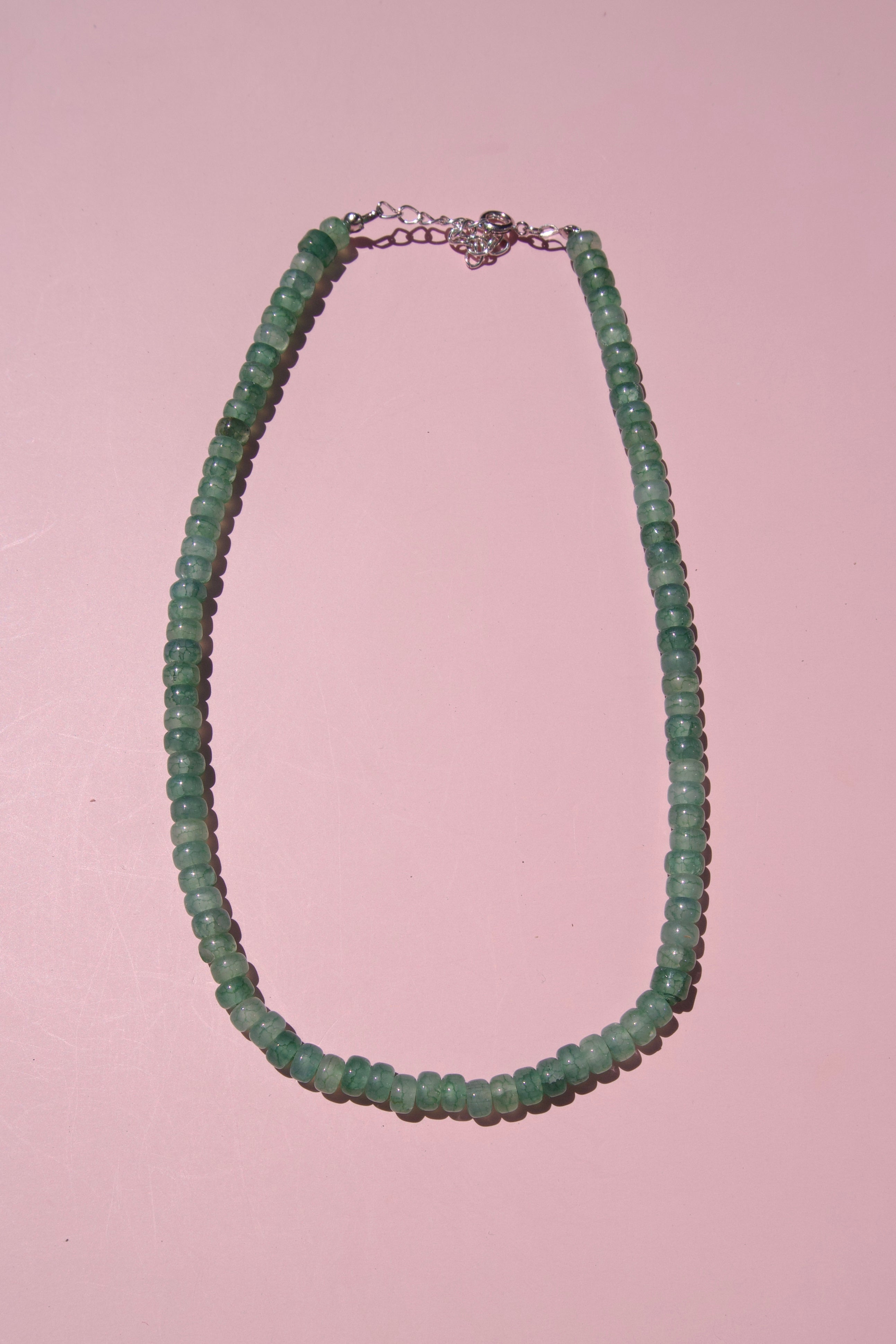 Jade beaded necklace