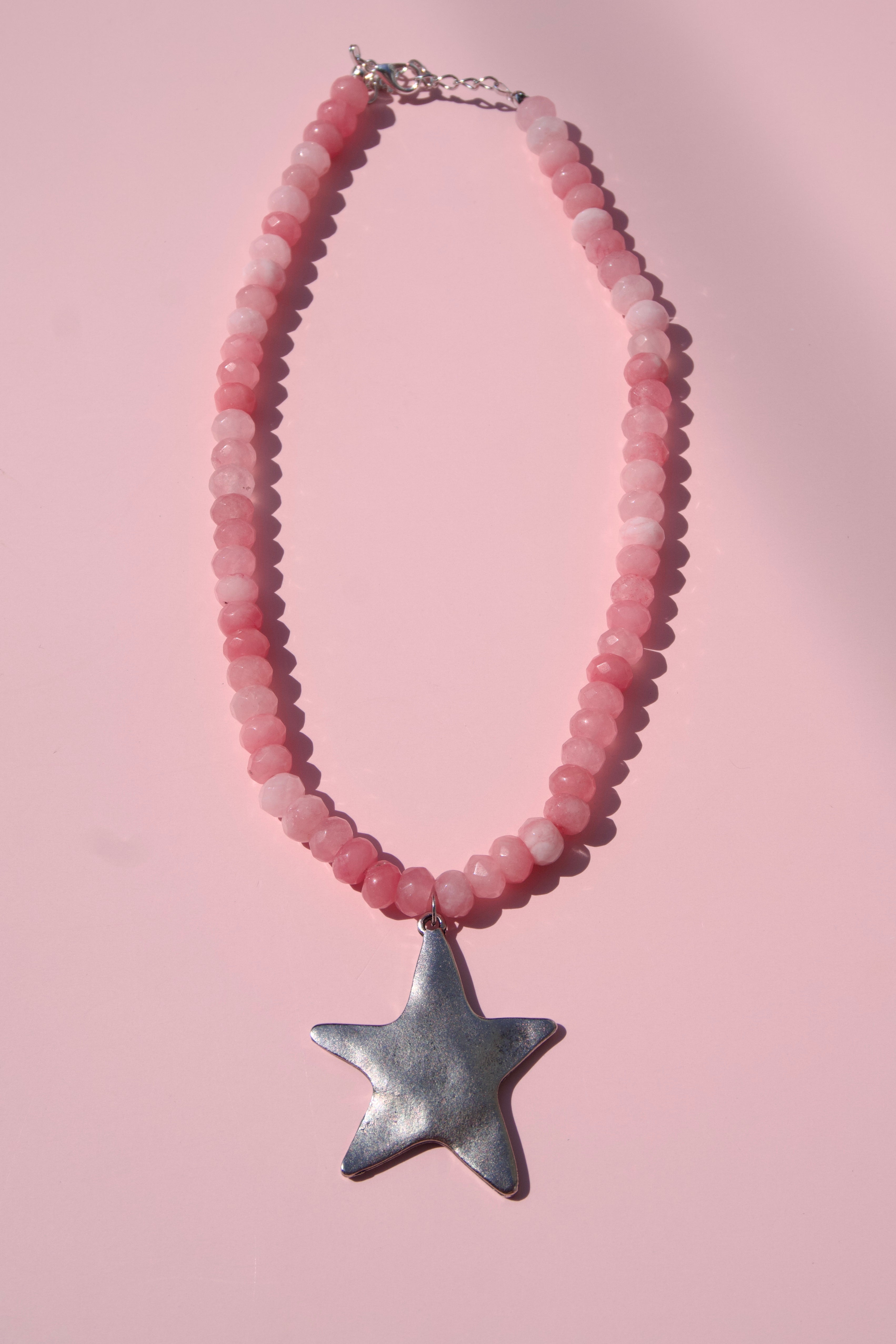 Pink stars necklace