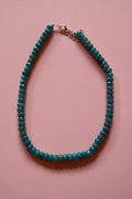 Teal super sparkly necklace