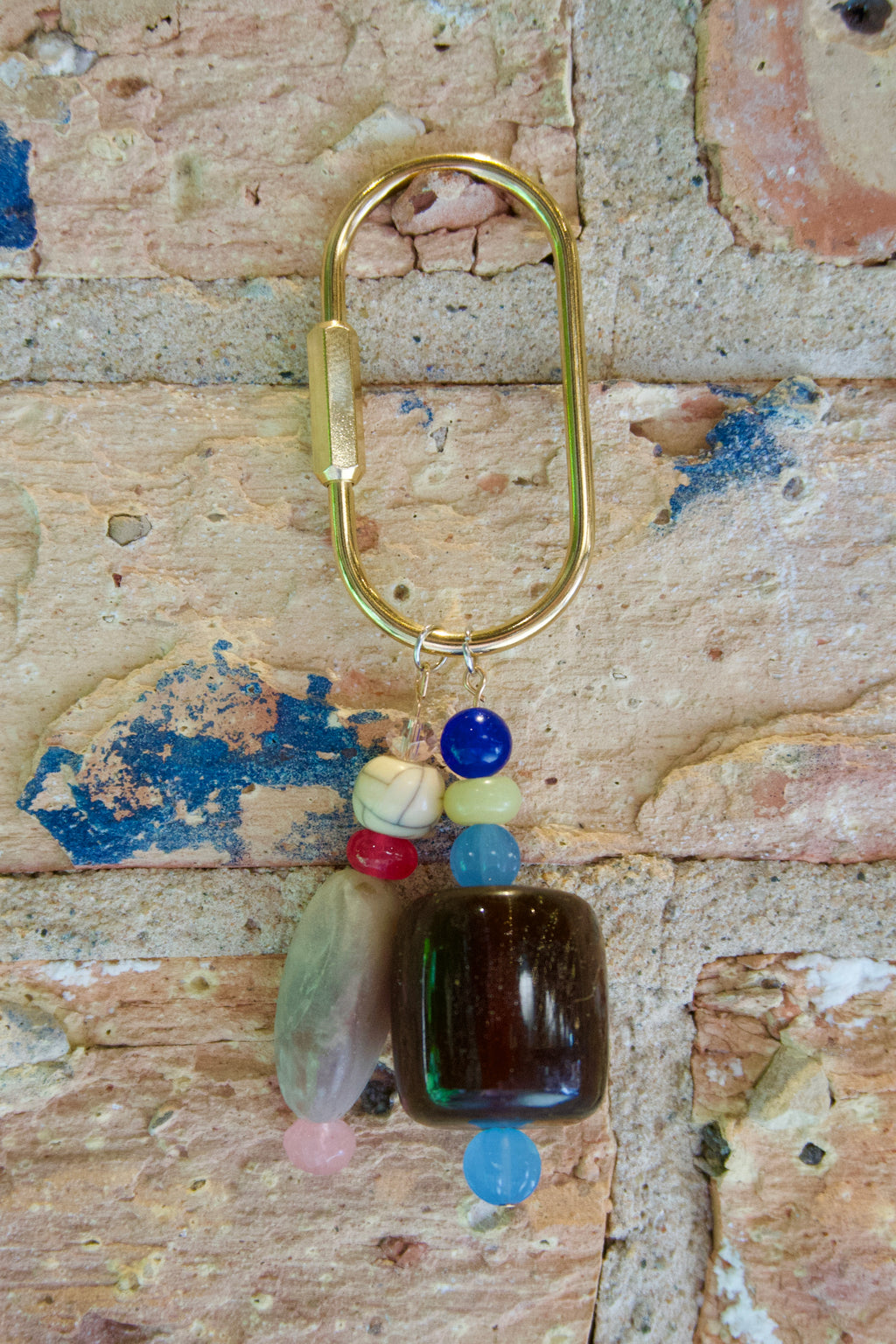 Bag charm blue+green