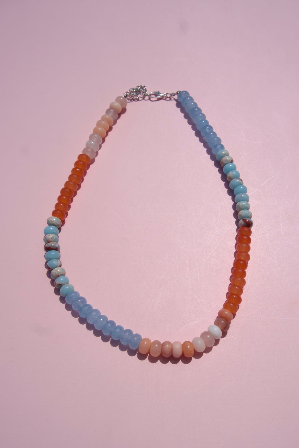Orange & blue necklace