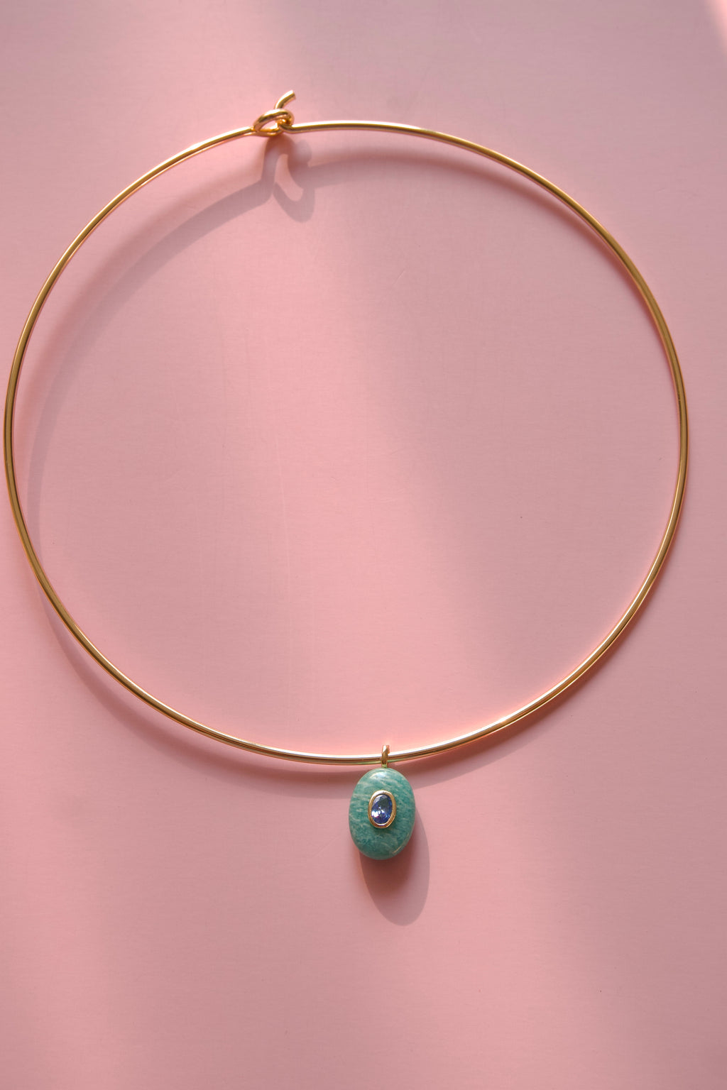 Amazonite collar necklace