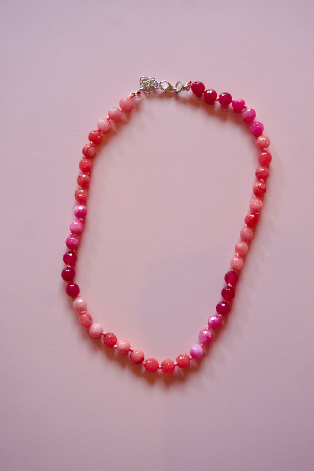 Red+Pink ombré necklace
