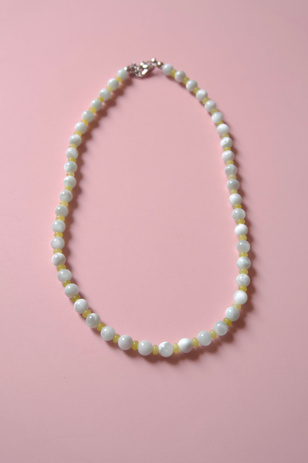 Marbled lemon pop necklace