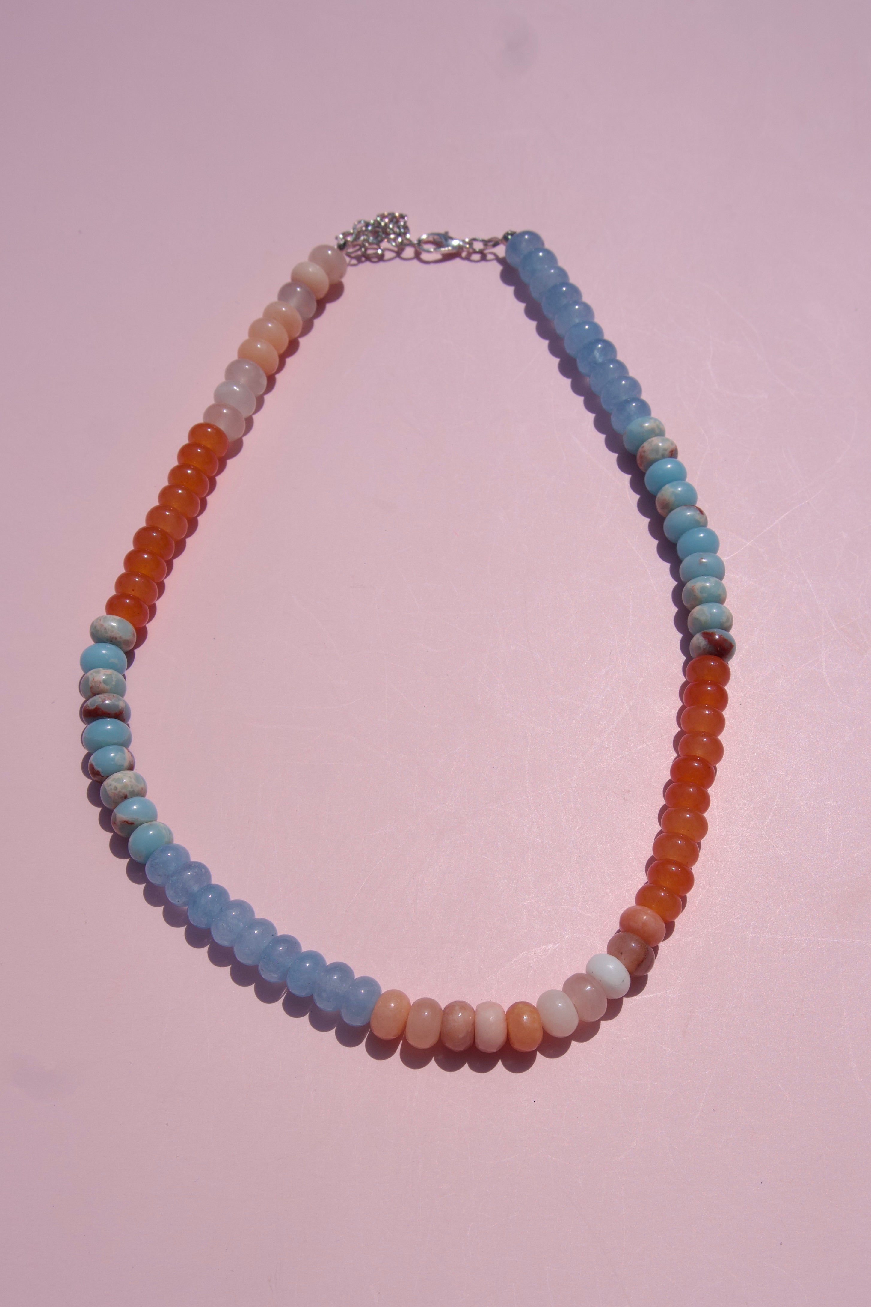 Orange & blue necklace