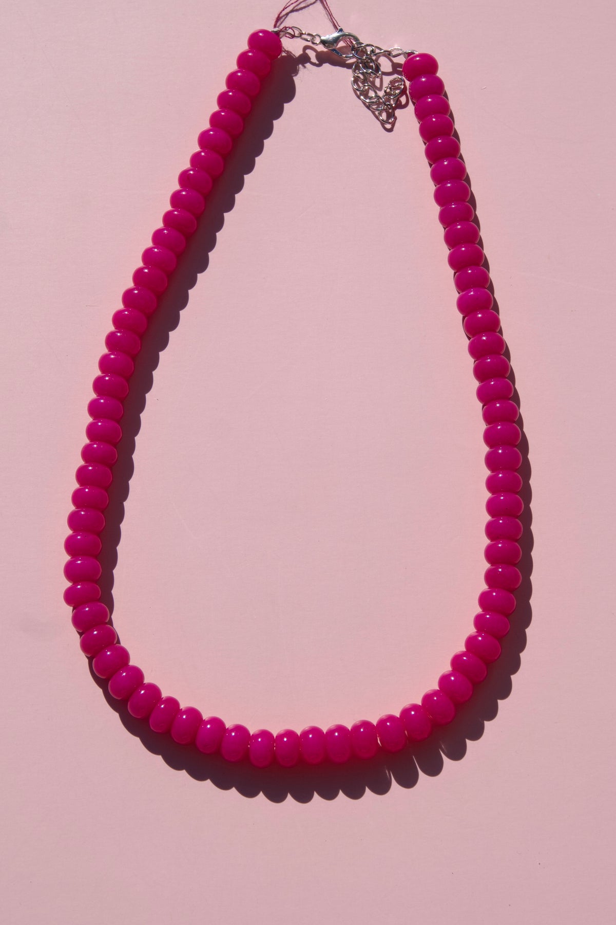 Hey hottie pink necklace