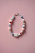 Pinks+blues bracelet