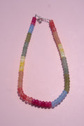 Earthy rainbow necklace