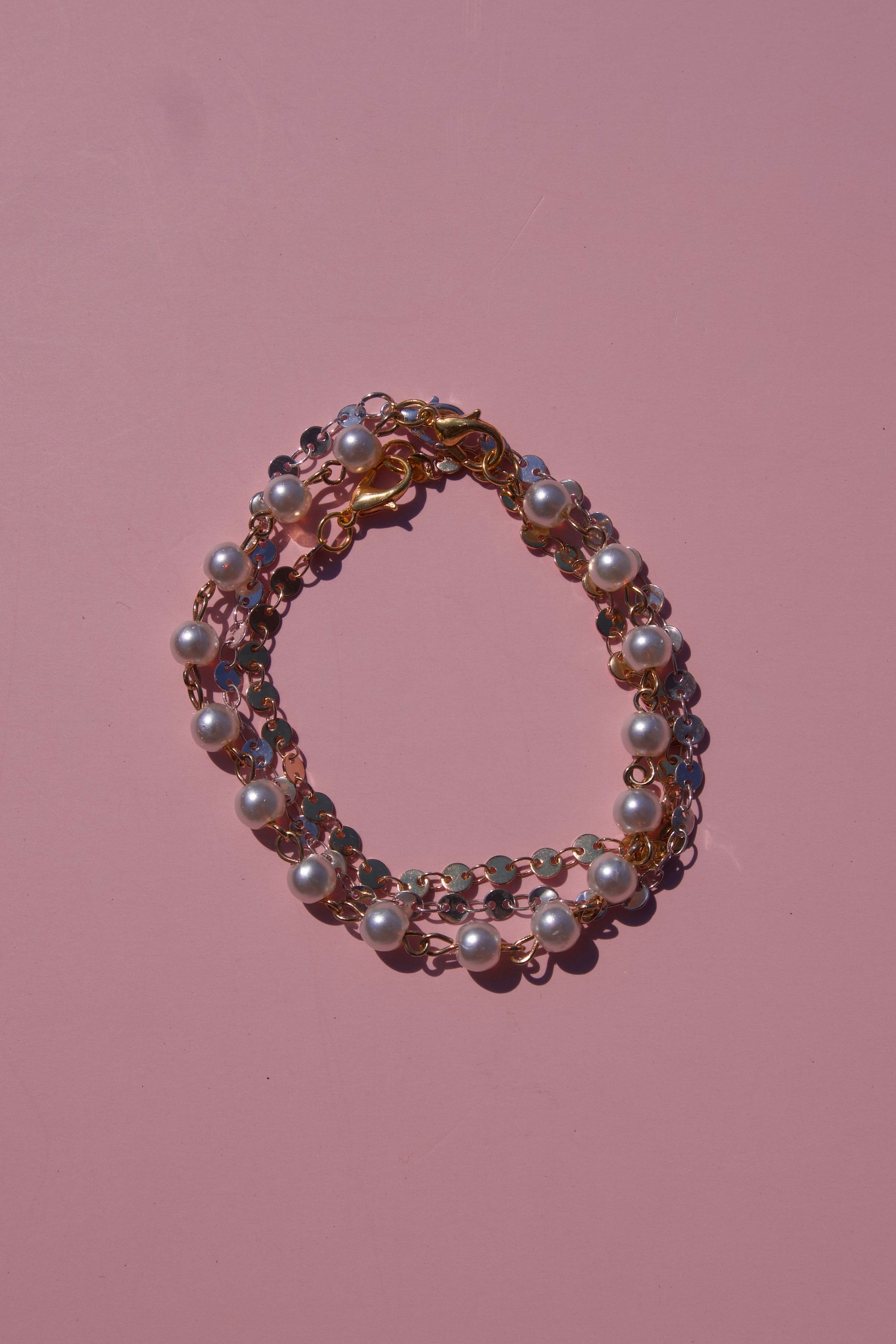 Gold + Pearl Bracelet