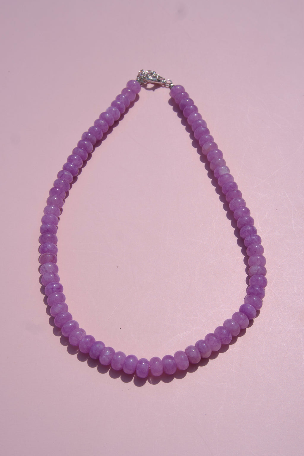 Lavender beaded necklace