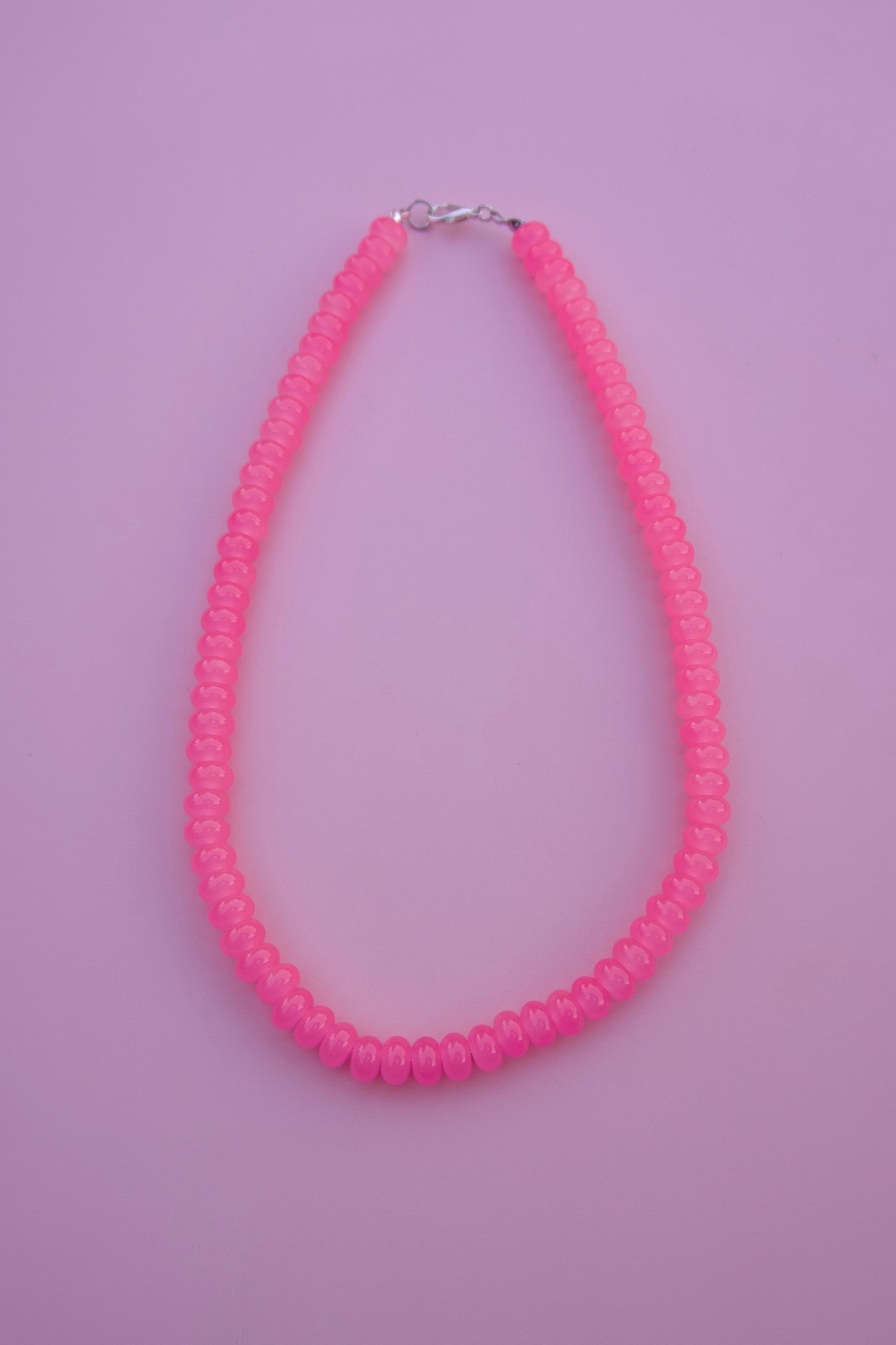 Hot pink necklace