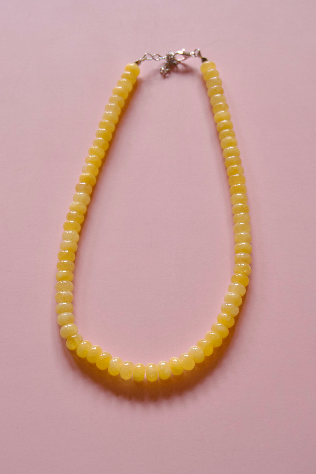 Yellow super sparkly necklace