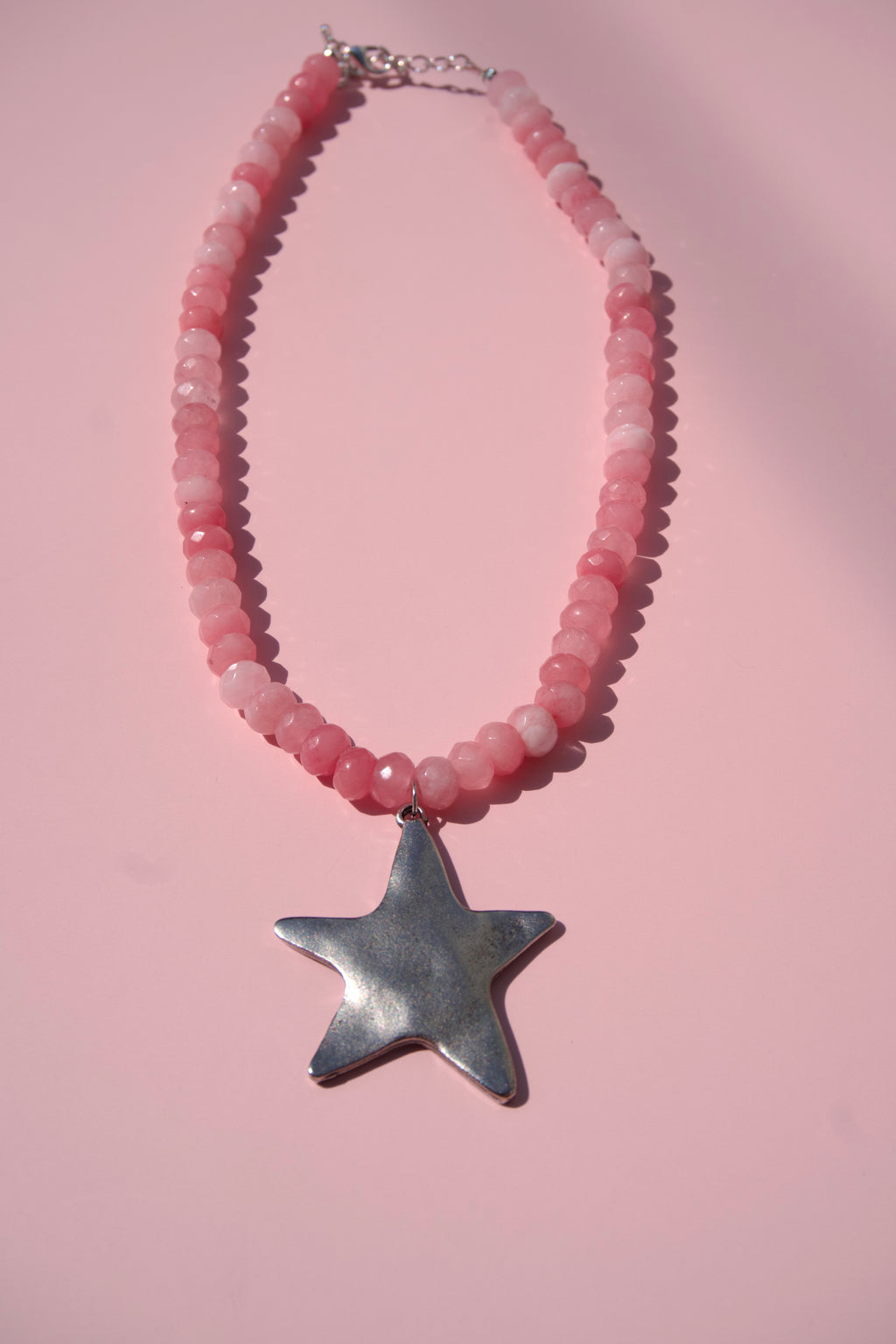 Pink stars necklace
