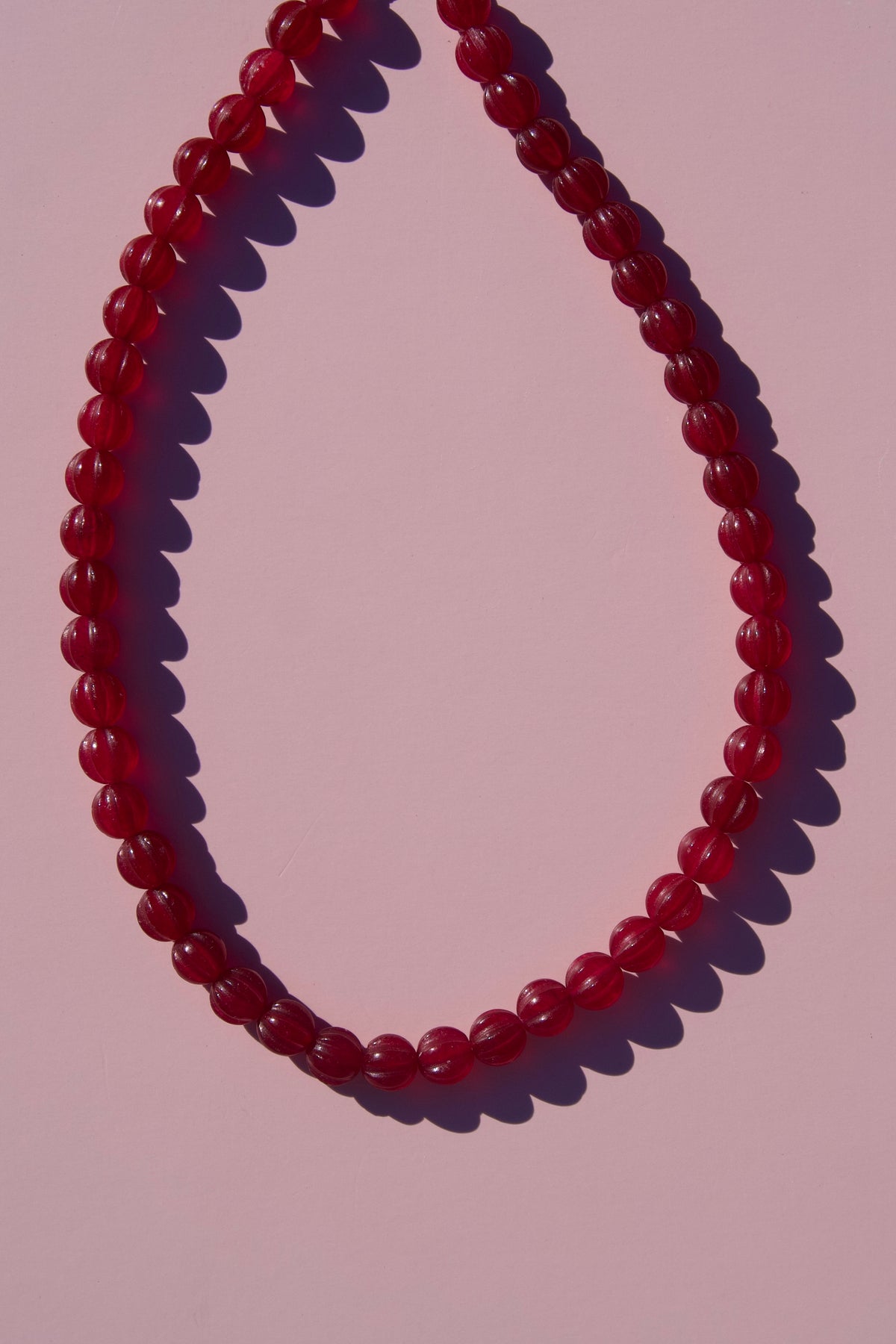 Maroon necklace