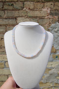 Petite iridescent beaded necklace