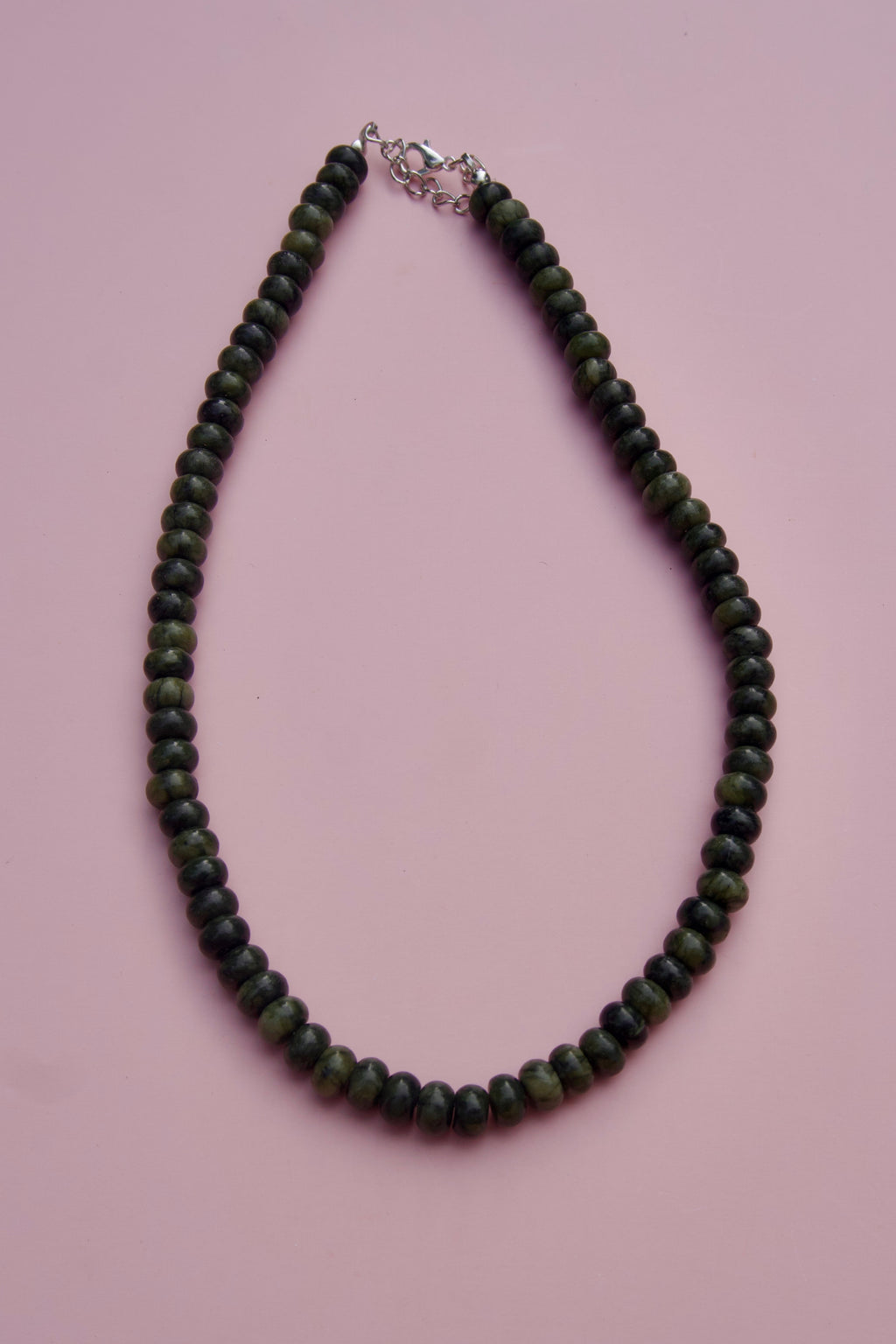 Moody Moss beaded necklace