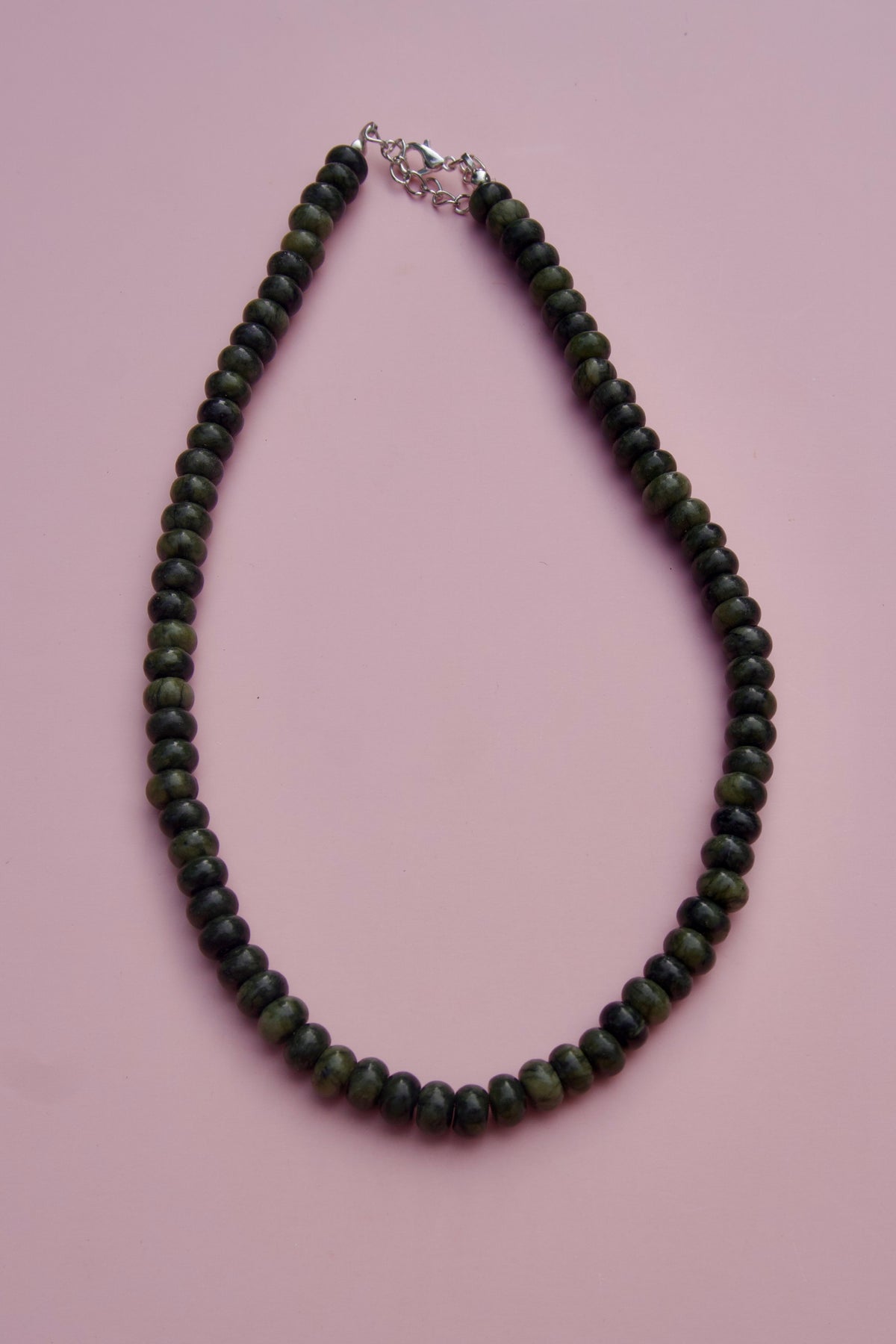 Moody Moss beaded necklace