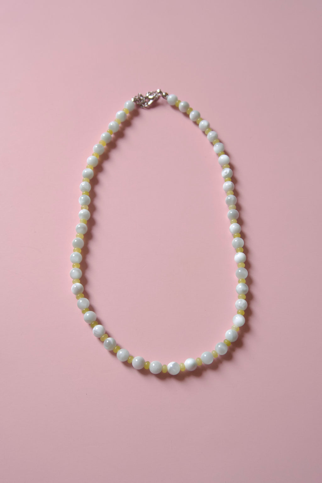 Marbled lemon pop necklace