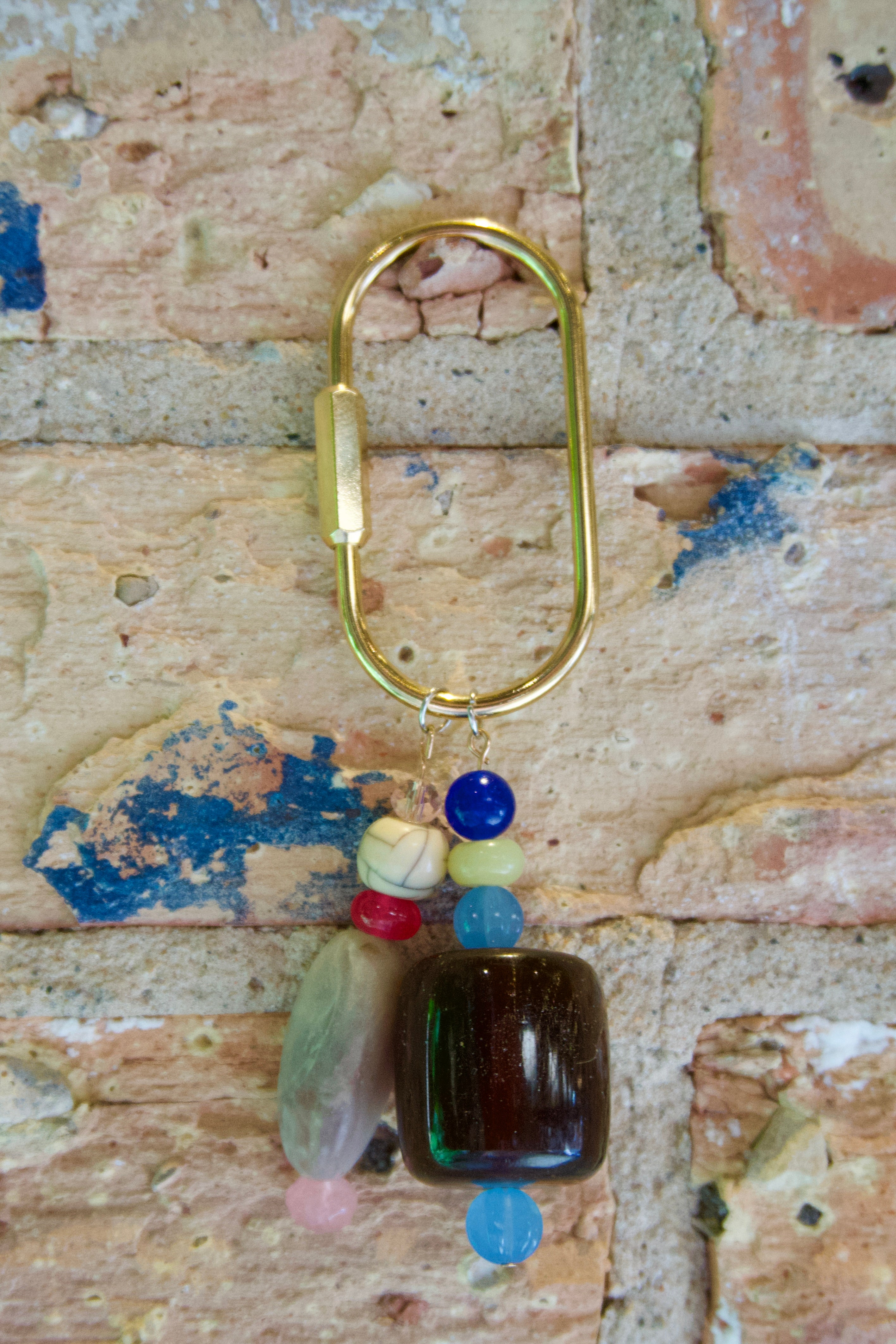 Bag charm blue+green